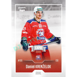 2022/23 Goal Cards Chance Liga 1. série #163 Daniel Krenželok Expo Ostrava SILVER 1of2