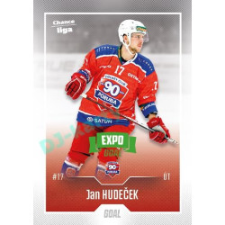 2022/23 Goal Cards Chance Liga 1. série #165 Jan Hudeček Expo Green x/4