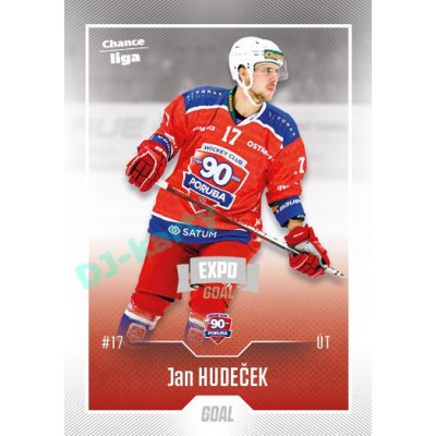 2022/23 Goal Cards Chance Liga 1. série #165 Jan Hudeček Expo Ostrava SILVER 1of2