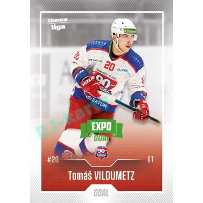 2022/23 Goal Cards Chance Liga 1. série #167 Tomáš Vildumetz Expo Green x/4
