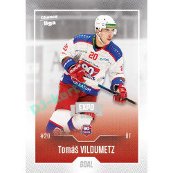 2022/23 Goal Cards Chance Liga 1. série #167 Tomáš Vildumetz Expo Ostrava SILVER 1of2