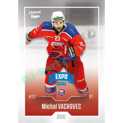 2022/23 Goal Cards Chance Liga 1. série #168 Michal Vachovec Expo Blue x/4