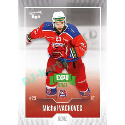 2022/23 Goal Cards Chance Liga 1. série #168 Michal Vachovec Expo Green x/4