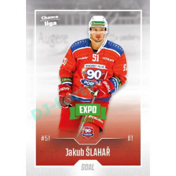 2022/23 Goal Cards Chance Liga 1. série #169 Jakub Šlahař Expo Green x/4