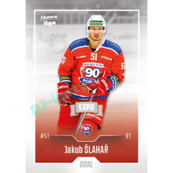 2022/23 Goal Cards Chance Liga 1. série #169 Jakub Šlahař Expo Ostrava SILVER 1of2