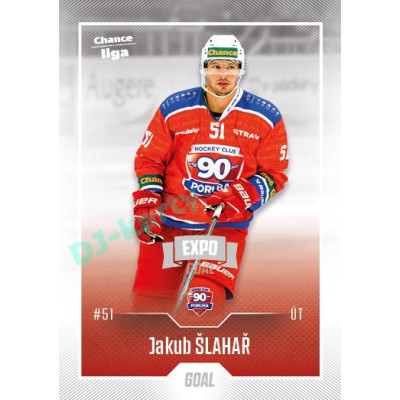 2022/23 Goal Cards Chance Liga 1. série #169 Jakub Šlahař Expo Ostrava SILVER 1of2