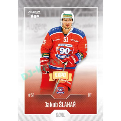 2022/23 Goal Cards Chance Liga 1. série #169 Jakub Šlahař Expo Ostrava GOLD 1of2
