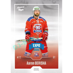 2022/23 Goal Cards Chance Liga 1. série #171 Aaron Berisha Expo Blue x/4