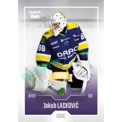 2022/23 Goal Cards Chance Liga 1. série #173 Jakub Lackovič Expo Ostrava GOLD 1of2
