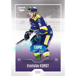 2022/23 Goal Cards Chance Liga 1. série #175 Vratislav Kunst Expo Blue x/4