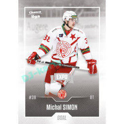 2022/23 Goal Cards Chance Liga 1. série #108 Michal Simon Expo Ostrava SILVER 1of2