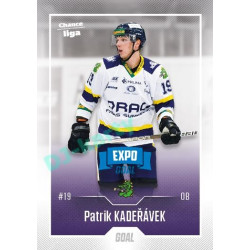 2022/23 Goal Cards Chance Liga 1. série #176 Patrik Kadeřávek Expo Blue x/4