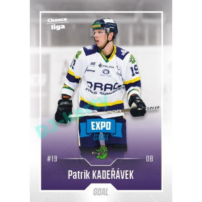 2022/23 Goal Cards Chance Liga 1. série #176 Patrik Kadeřávek Expo Blue x/4