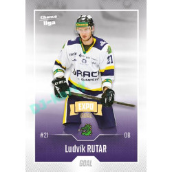 2022/23 Goal Cards Chance Liga 1. série #177 Ludvík Rutar Expo Ostrava GOLD 1of2