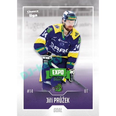 2022/23 Goal Cards Chance Liga 1. série #179 Jiří Průžek Expo Green x/4