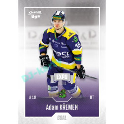 2022/23 Goal Cards Chance Liga 1. série #180 Adam Křemen Expo Ostrava SILVER 1of2
