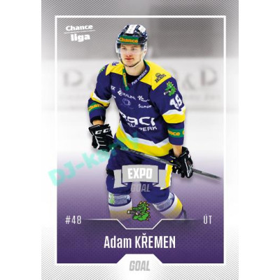 2022/23 Goal Cards Chance Liga 1. série #180 Adam Křemen Expo Ostrava SILVER 1of2