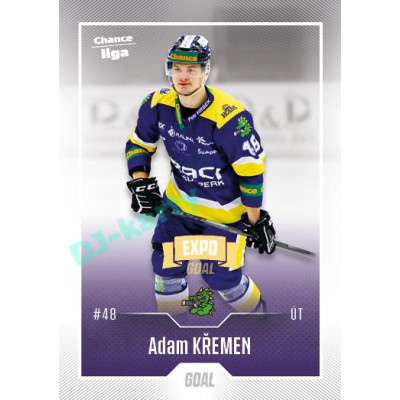 2022/23 Goal Cards Chance Liga 1. série #180 Adam Křemen Expo Ostrava GOLD 1of2
