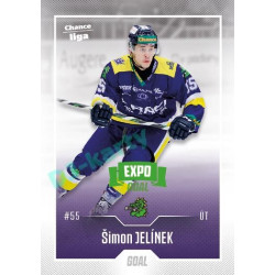 2022/23 Goal Cards Chance Liga 1. série #181 Šimon Jelínek Expo Green x/4