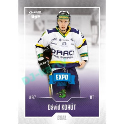 2022/23 Goal Cards Chance Liga 1. série #182 Dávid Kohút Expo Blue x/4
