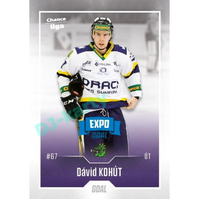 2022/23 Goal Cards Chance Liga 1. série #182 Dávid Kohút Expo Blue x/4