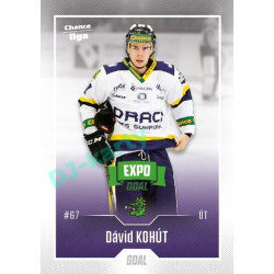 2022/23 Goal Cards Chance Liga 1. série #182 Dávid Kohút Expo Green x/4