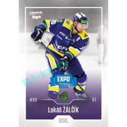 2022/23 Goal Cards Chance Liga 1. série #183 Lukáš Žálčík Expo Blue x/4