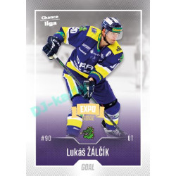 2022/23 Goal Cards Chance Liga 1. série #183 Lukáš Žálčík Expo Ostrava GOLD 1of2