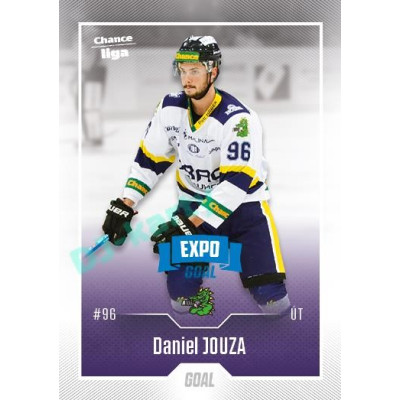2022/23 Goal Cards Chance Liga 1. série #185 Daniel Jouza Expo Blue x/4