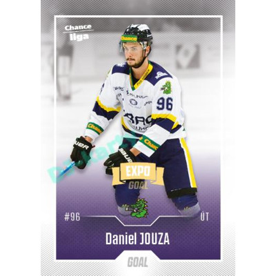 2022/23 Goal Cards Chance Liga 1. série #185 Daniel Jouza Expo Ostrava GOLD 1of2