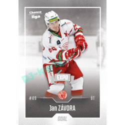 2022/23 Goal Cards Chance Liga 1. série #109 Jan Závora Expo Ostrava SILVER 1of2