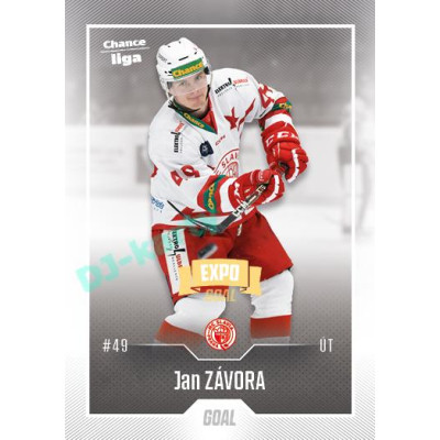 2022/23 Goal Cards Chance Liga 1. série #109 Jan Závora Expo Ostrava GOLD 1of2