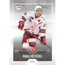 2022/23 Goal Cards Chance Liga 1. série #112 Robin Všetečka Expo Ostrava SILVER 1of2