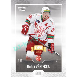 2022/23 Goal Cards Chance Liga 1. série #112 Robin Všetečka Expo Ostrava GOLD 1of2