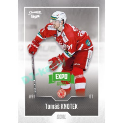 2022/23 Goal Cards Chance Liga 1. série #113 Tomáš Knotek Expo Green x/4