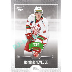 2022/23 Goal Cards Chance Liga 1. série #102 Dominik Němeček Expo Green x/4