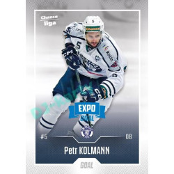 2022/23 Goal Cards Chance Liga 1. série #117 Petr Kolmann Expo Blue x/4