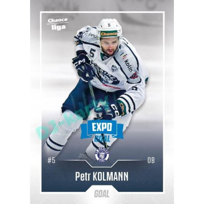 2022/23 Goal Cards Chance Liga 1. série #117 Petr Kolmann Expo Blue x/4