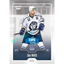 2022/23 Goal Cards Chance Liga 1. série #120 Ján Niko Expo Blue x/4