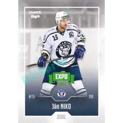 2022/23 Goal Cards Chance Liga 1. série #120 Ján Niko Expo Green x/4