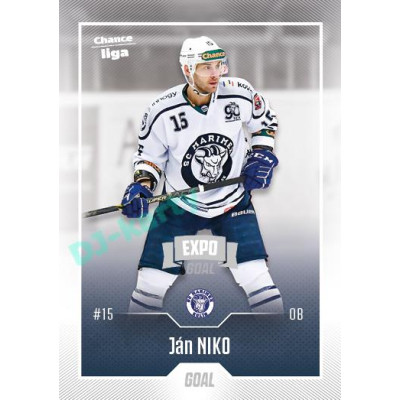 2022/23 Goal Cards Chance Liga 1. série #120 Ján Niko Expo Ostrava SILVER 1of2