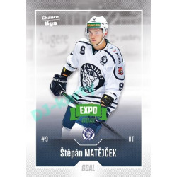 2022/23 Goal Cards Chance Liga 1. série #122 Štěpán Matějček Expo Green x/4