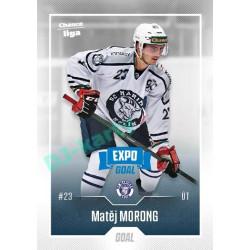 2022/23 Goal Cards Chance Liga 1. série #124 Matěj Morong Expo Blue x/4