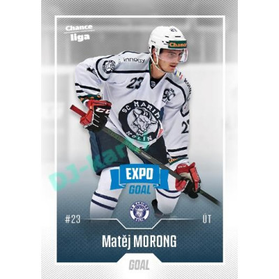 2022/23 Goal Cards Chance Liga 1. série #124 Matěj Morong Expo Blue x/4
