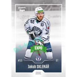 2022/23 Goal Cards Chance Liga 1. série #126 Jakub Sklenář Expo Green x/4