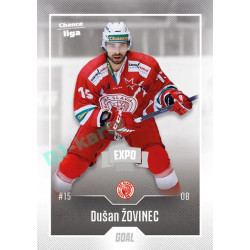 2022/23 Goal Cards Chance Liga 1. série #103 Dušan Žovinec Expo Ostrava SILVER 1of2