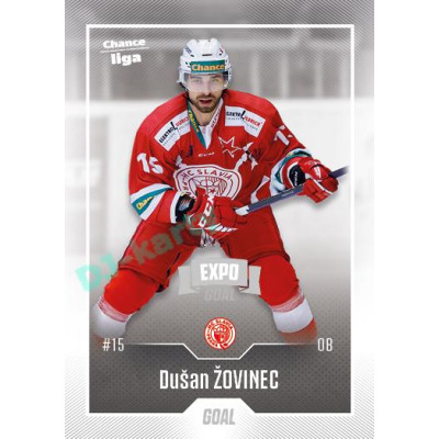 2022/23 Goal Cards Chance Liga 1. série #103 Dušan Žovinec Expo Ostrava SILVER 1of2