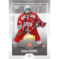 2022/23 Goal Cards Chance Liga 1. série #103 Dušan Žovinec Expo Ostrava GOLD 1of2