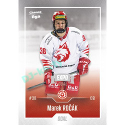 2022/23 Goal Cards Chance Liga 1. série #132 Marek Ročák Expo Ostrava SILVER 1of2