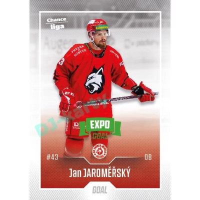 2022/23 Goal Cards Chance Liga 1. série #133 Jan Jaroměřský Expo Green x/4